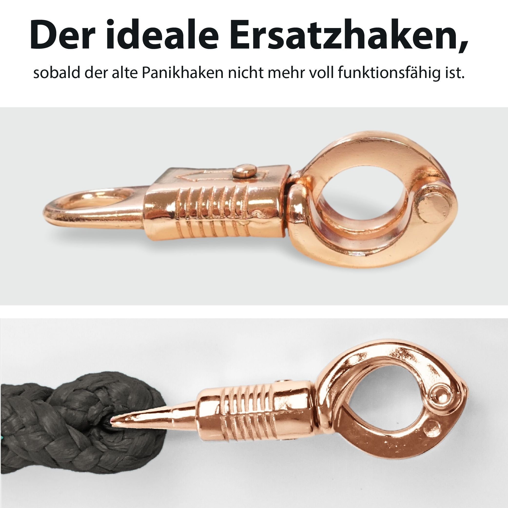 Panikhaken für Führstricke, ideal als Ersatzhaken